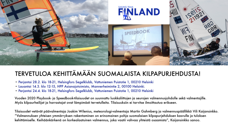 Tervetuloa kehittämään suomalaista kilpapurjehdusta!